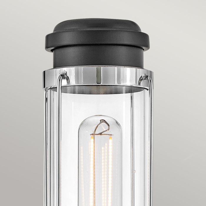 Masthead 1lt Wall Light - Polished Chrome & Black