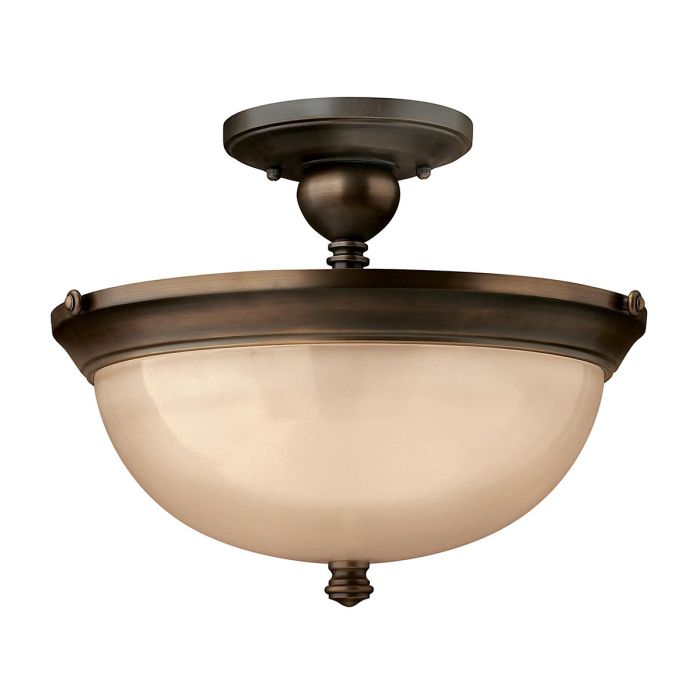 Mayflower 3 Light Semi-Flush - Olde Bronze