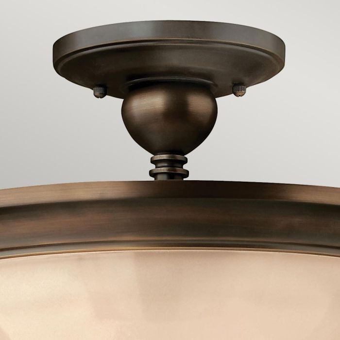 Mayflower 3 Light Semi-Flush - Olde Bronze