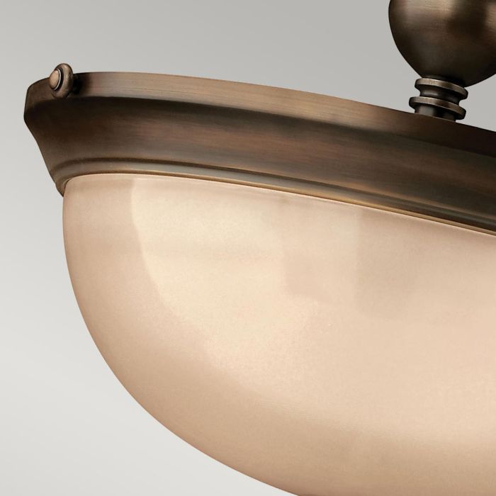 Mayflower 3 Light Semi-Flush - Olde Bronze