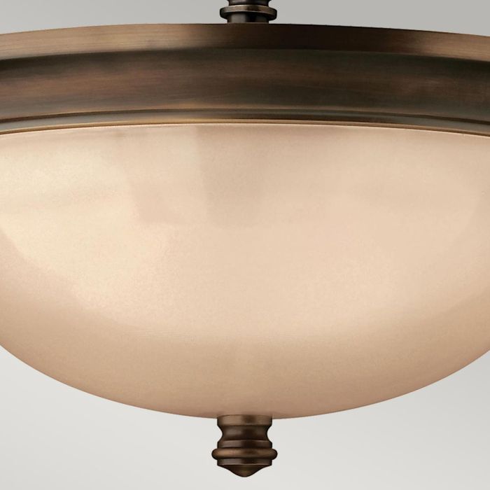 Mayflower 3 Light Semi-Flush - Olde Bronze