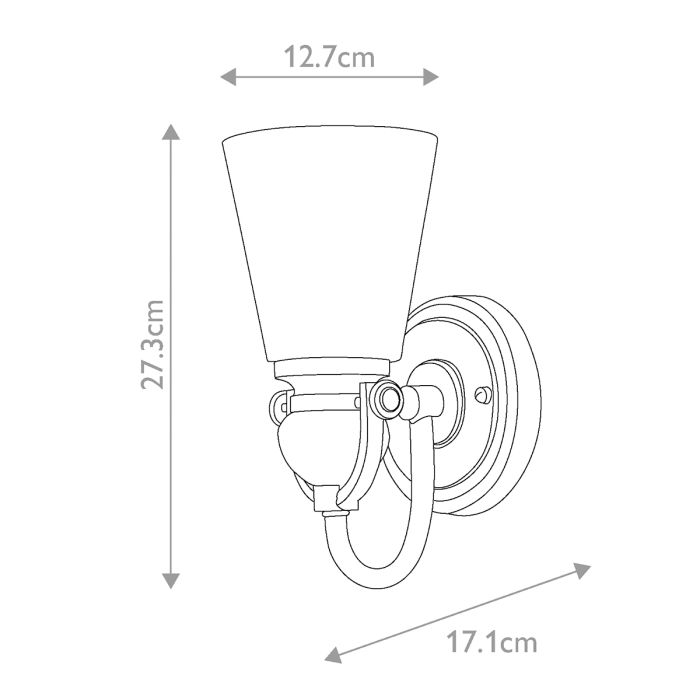 Mayflower 1 Light Wall Light - Olde Bronze