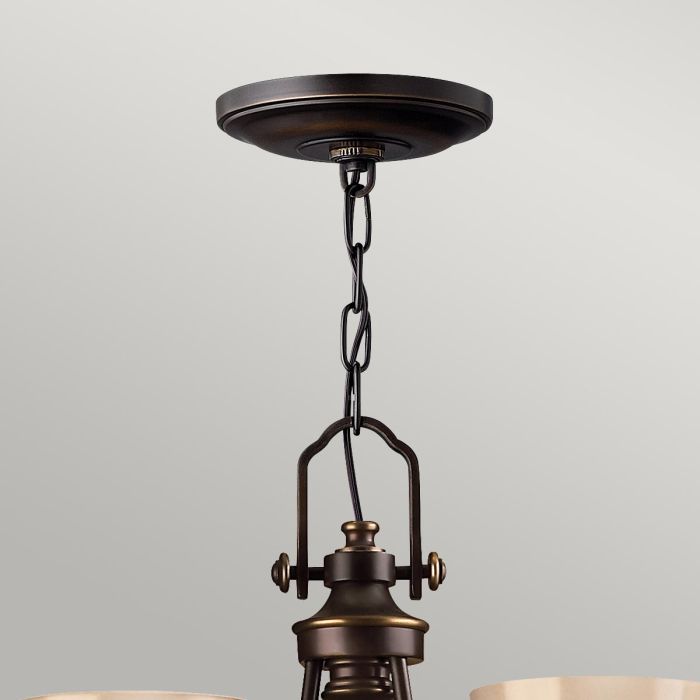 Mayflower 3 Light Chandelier - Olde Bronze