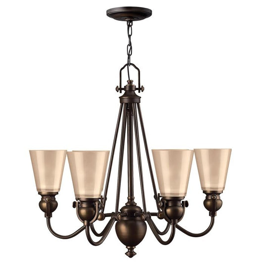 Mayflower 6 Light Chandelier - Olde Bronze