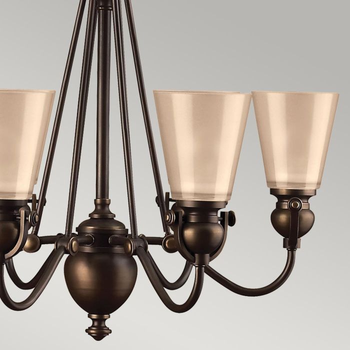 Mayflower 6 Light Chandelier - Olde Bronze