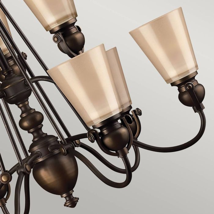 Mayflower 9 Light Chandelier - Olde Bronze