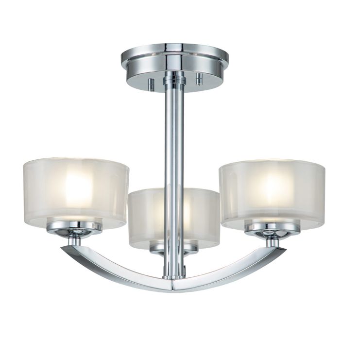 Meridian 3 Light Semi-Flush - Polished Chrome