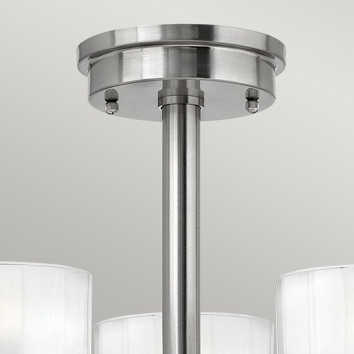 Meridian 3 Light Semi-Flush - Brushed Nickel