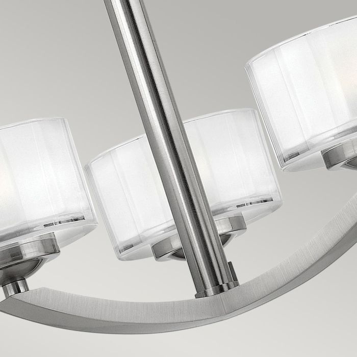 Meridian 3 Light Semi-Flush - Brushed Nickel