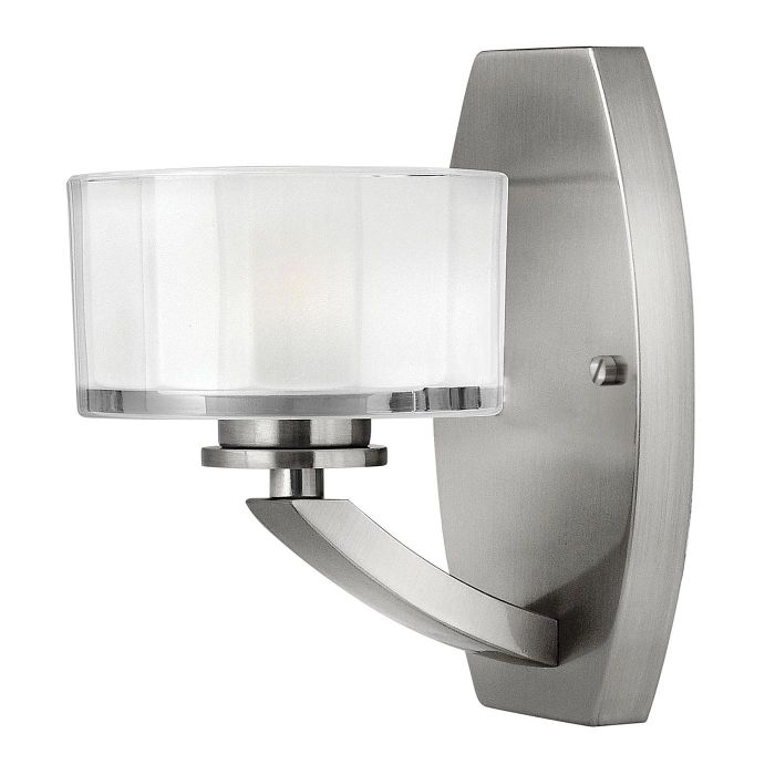 Meridian 1 Light Wall Light - Brushed Nickel