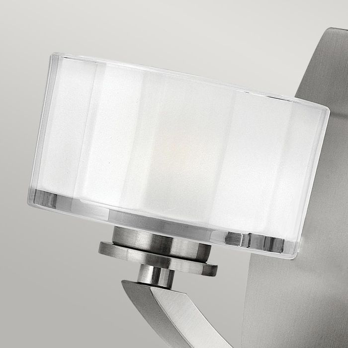 Meridian 1 Light Wall Light - Brushed Nickel