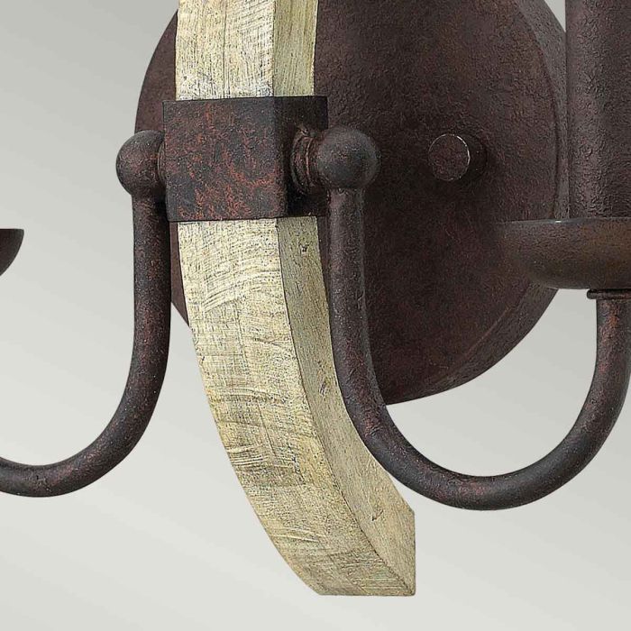 Middlefield 2 Light Wall Light - Iron Rust