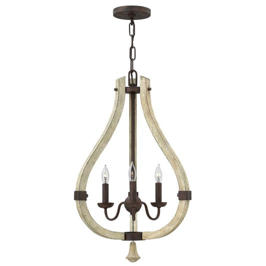 Middlefield 3 Light Chandelier - Iron Rust