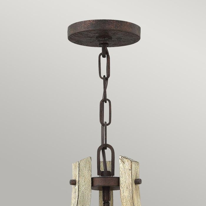 Middlefield 3 Light Chandelier - Iron Rust