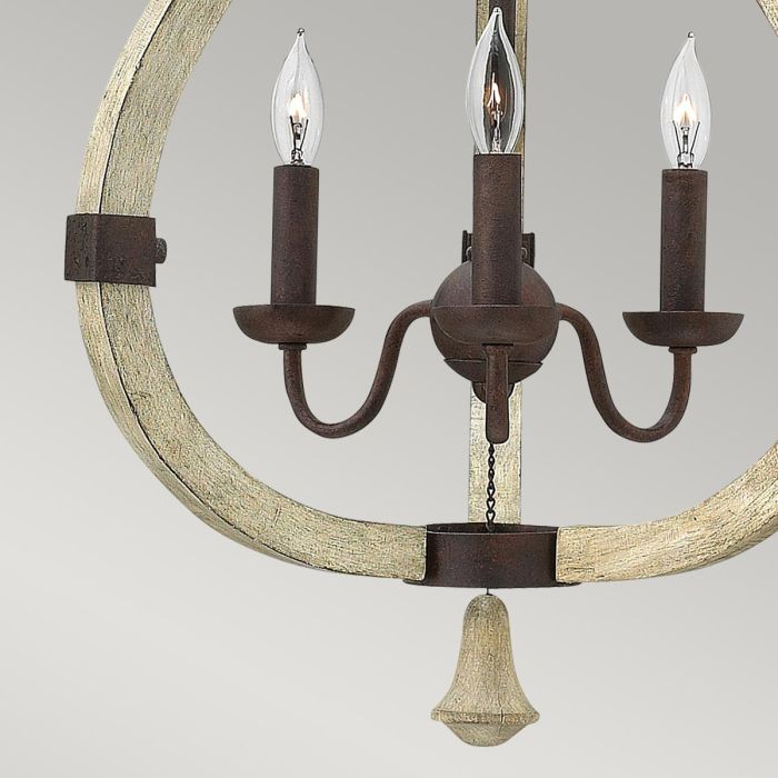 Middlefield 3 Light Chandelier - Iron Rust