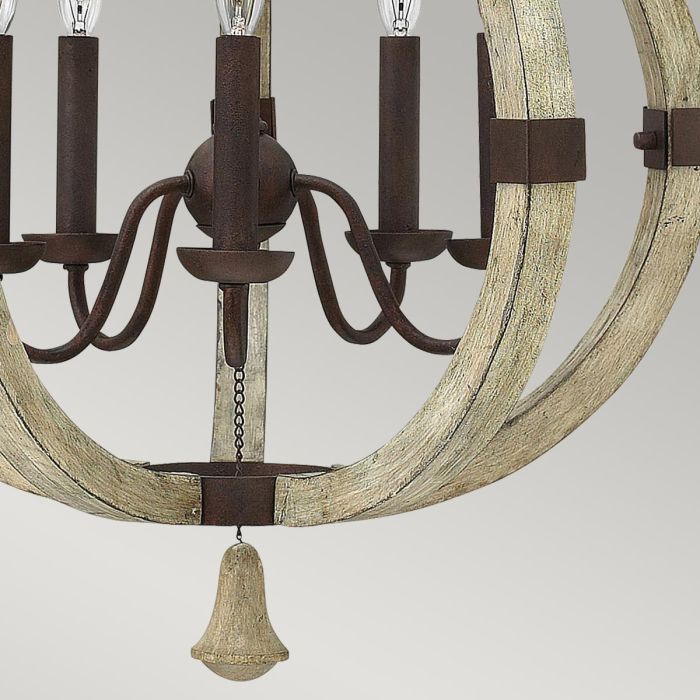 Middlefield 5 Light Chandelier - Iron Rust