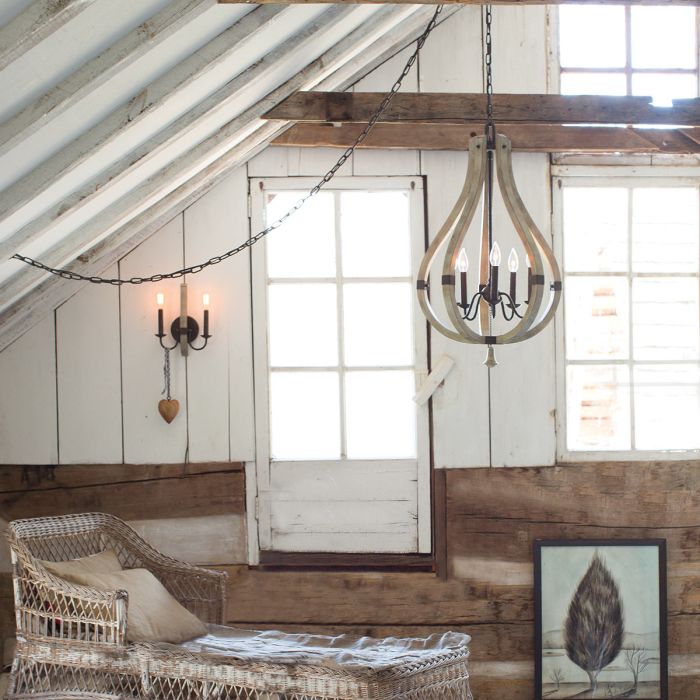 Middlefield 5 Light Chandelier - Iron Rust