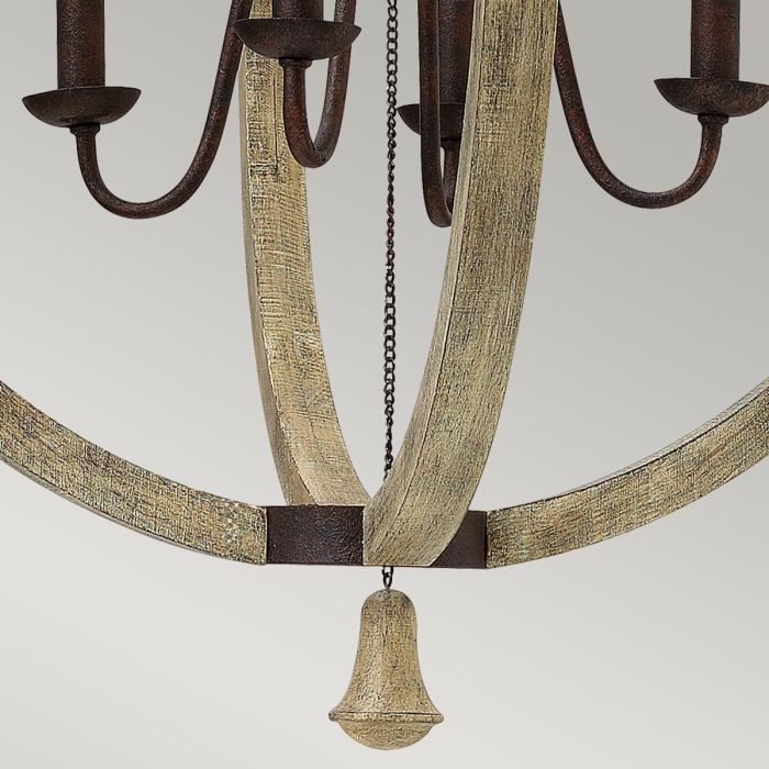 Middlefield 4 Light Chandelier - Iron Rust