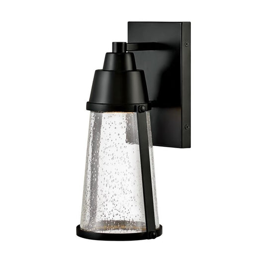 Miles 1 Light Wall Lantern - Black