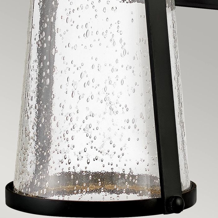 Miles 1 Light Wall Lantern - Black
