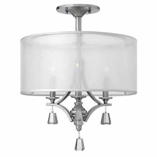 Mime 3 Light Semi-Flush - Brushed Nickel