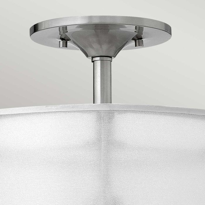 Mime 3 Light Semi-Flush - Brushed Nickel