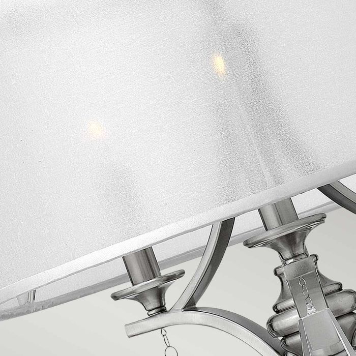 Mime 3 Light Semi-Flush - Brushed Nickel