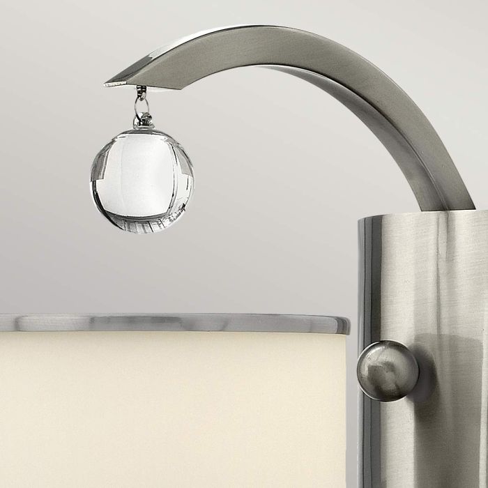 Monaco 1 Light Wall Light - Brushed Nickel