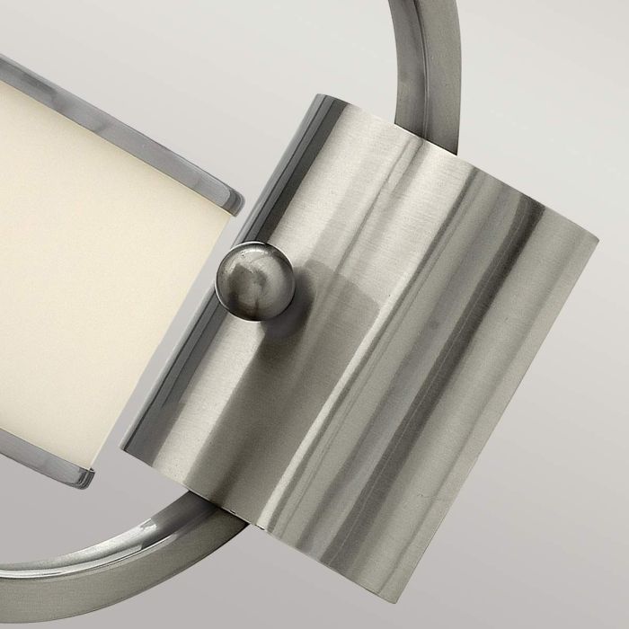 Monaco 1 Light Wall Light - Brushed Nickel