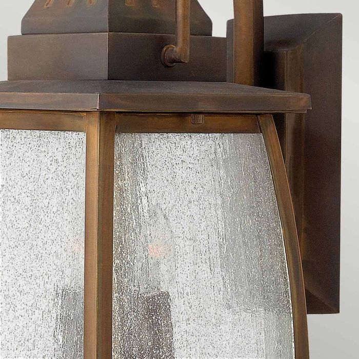 Montauk 2 Light Small Wall Lantern - Sienna