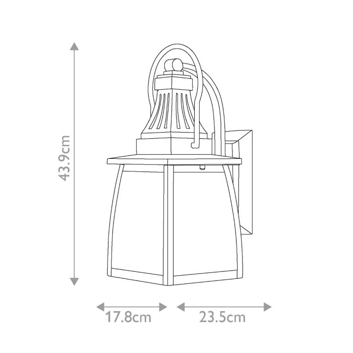 Montauk 2 Light Small Wall Lantern - Sienna