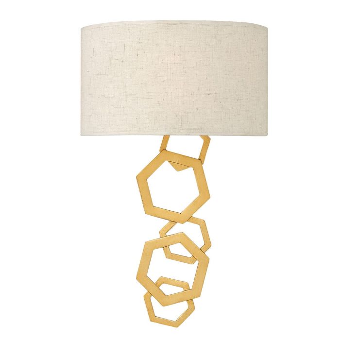 Moxie 2 Light Wall Light - Gold - Sunset Gold