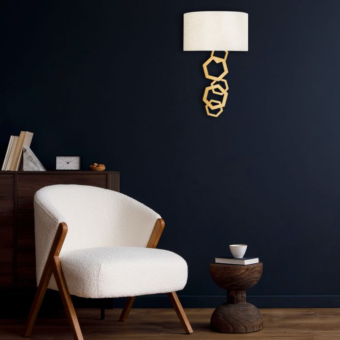 Moxie 2 Light Wall Light - Gold - Sunset Gold