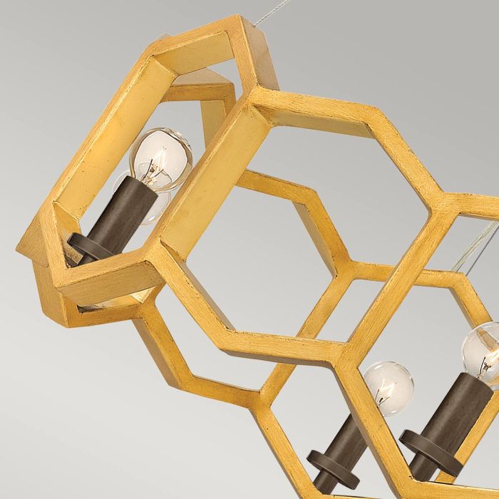 Moxie 6 Light Pendant - Sunset Gold