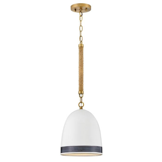 Nash 1 lt Pendant - Heritage Brass