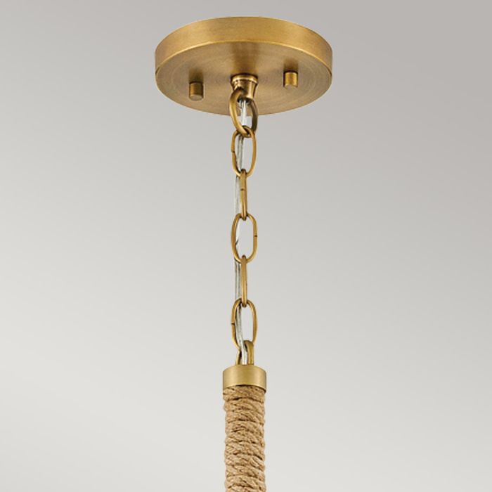 Nash 1 lt Pendant - Heritage Brass