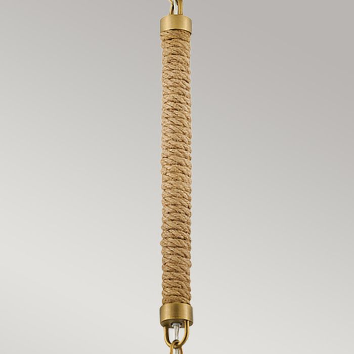 Nash 1 lt Pendant - Heritage Brass
