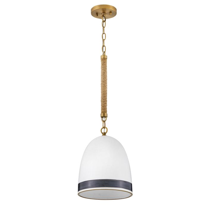 Nash 1 lt Pendant - Heritage Brass