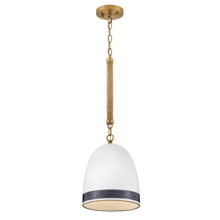 Nash 1 lt Pendant - Heritage Brass