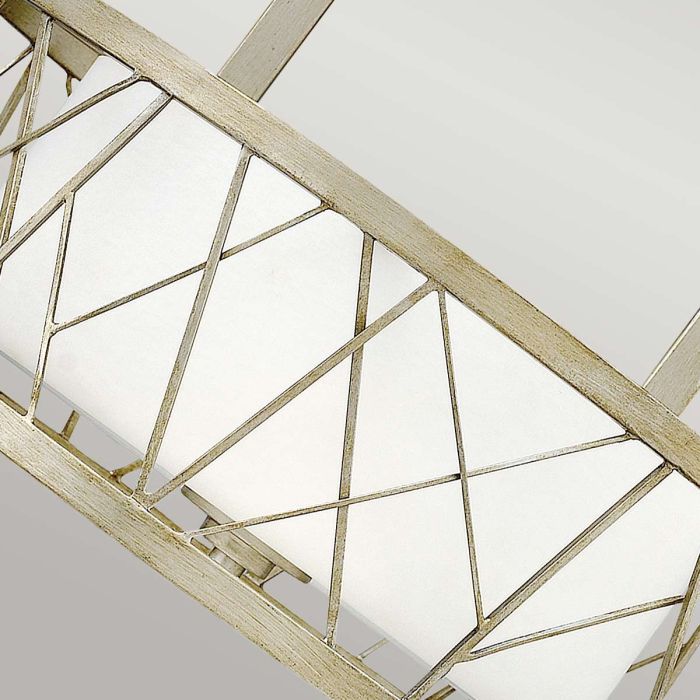 Nest 3 Light Pendant Chandelier - Silver Leaf