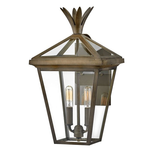 Palma 2lt Medium Wall Lantern - Burnished Bronze