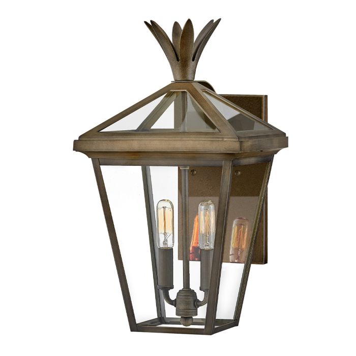 Palma 2lt Medium Wall Lantern - Burnished Bronze