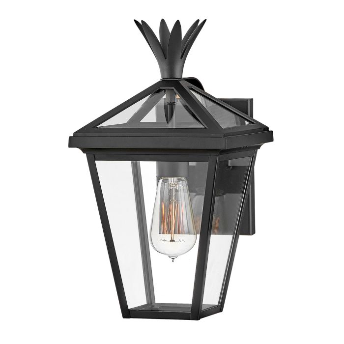 Palma 1lt Small Wall Lantern - Black