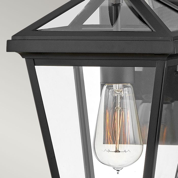 Palma 1lt Small Wall Lantern - Black