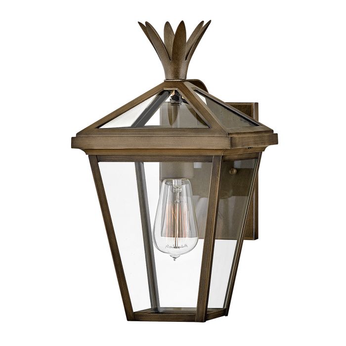 Palma 1lt Small Wall Lantern - Burnished Bronze