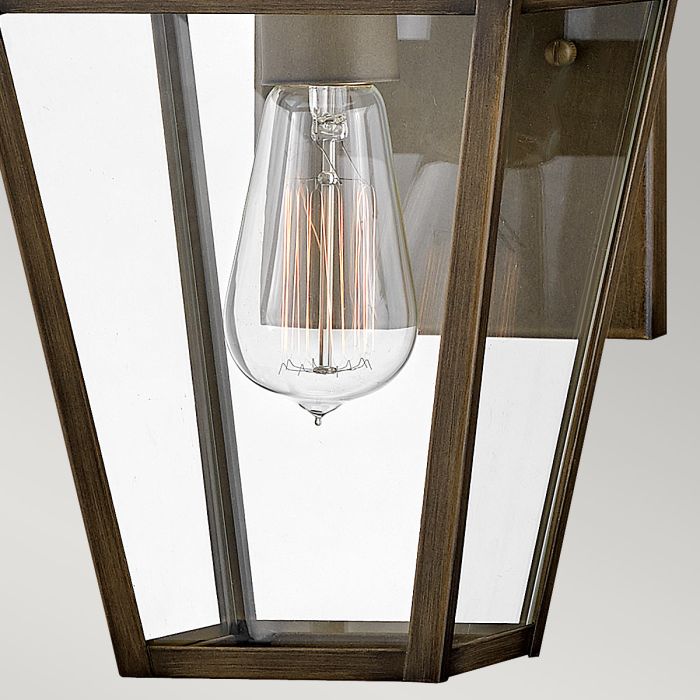 Palma 1lt Small Wall Lantern - Burnished Bronze