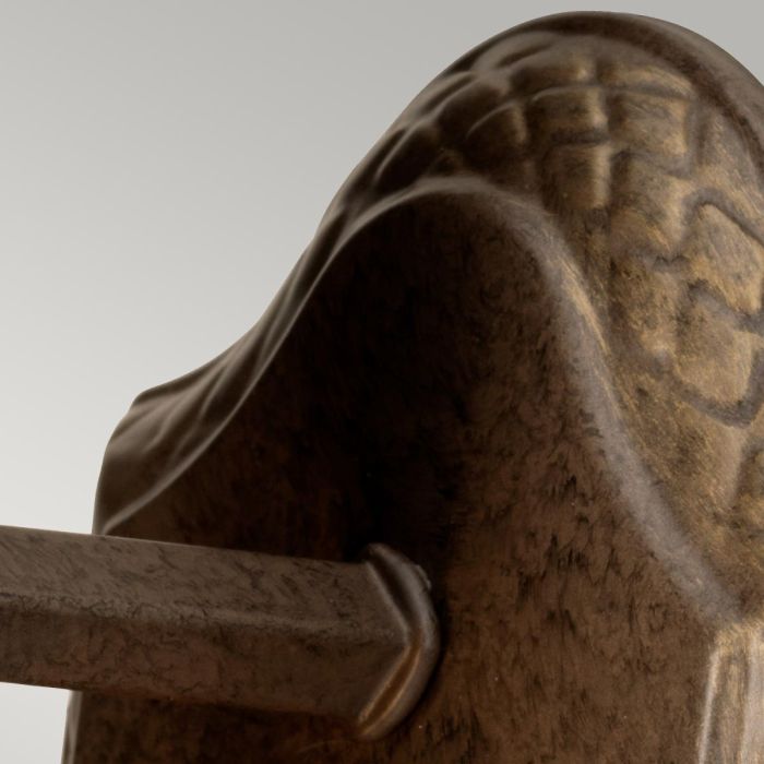 Plantation 1 Light Wall Light - Pearl Bronze