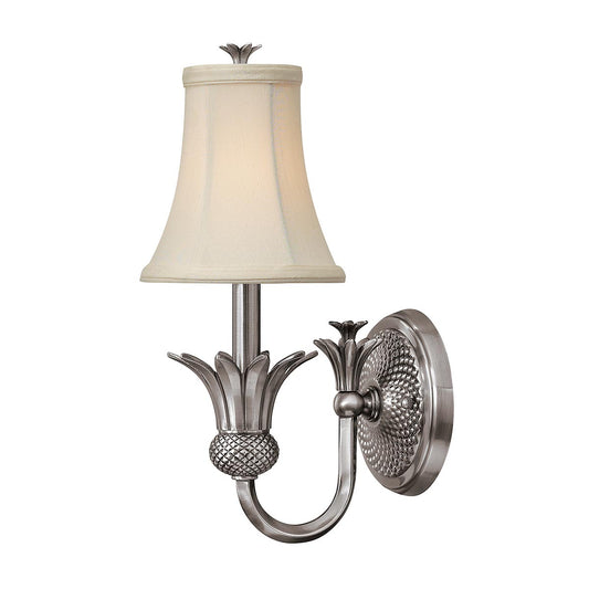 Plantation 1 Light Wall Light – Polished Antique Nickel