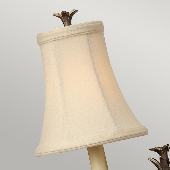 Plantation 1 Light Wall Light - Pearl Bronze
