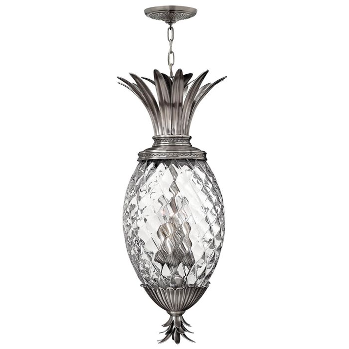 Plantation 4 Light Pentant - Polished Antique Nickel